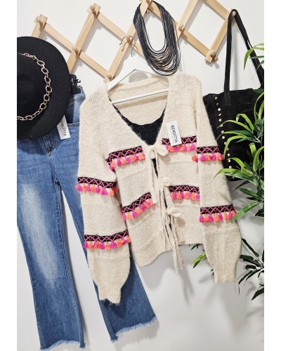 Cardigan Étnico Borlas