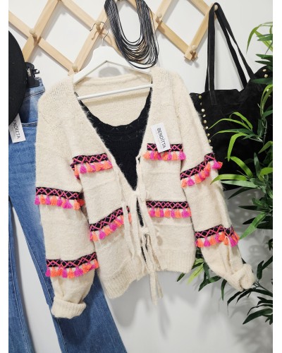 Cardigan Étnico Borlas