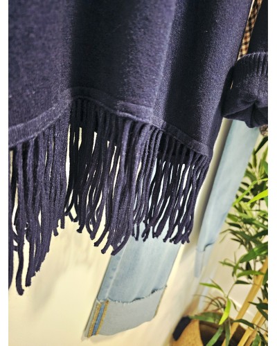 Jersey Bajo Flecos / Azul Marino