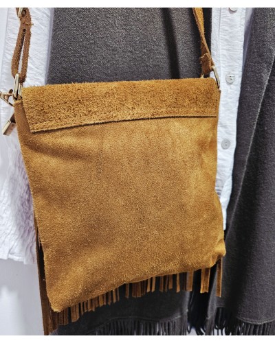 Bolso Tachas / Flecos Camel