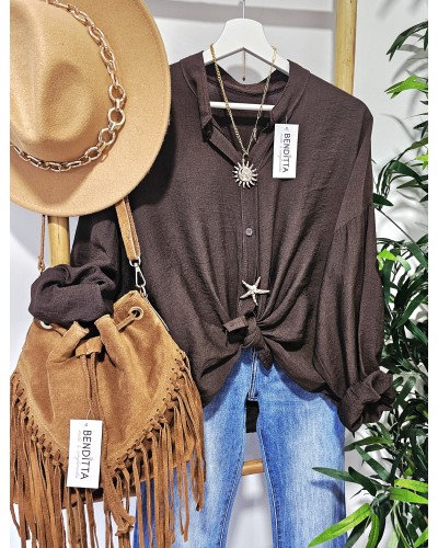 Blusa Sol / Estrella Chocolate