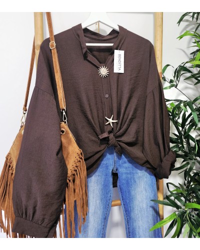 Blusa Sol / Estrella Chocolate