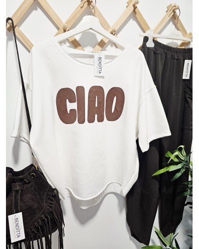 Sudadera Oversize / Ciao Blanco