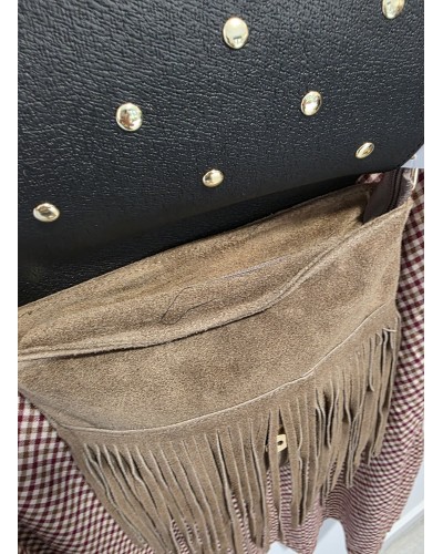 Bolso Tachas / Flecos Topo