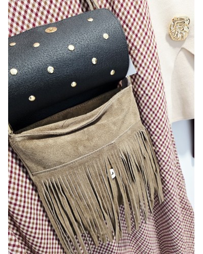 Bolso Tachas / Flecos Topo