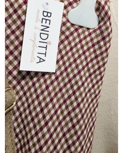 Falda Larga / Vichy Burdeos