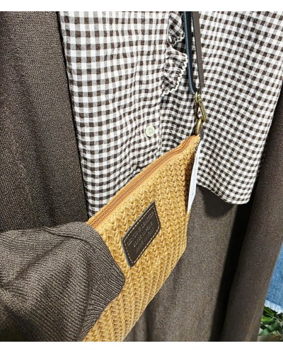 Bolso / Sobre Trenzado Camel