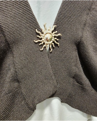 Chaqueta Crop / Sol Chocolate