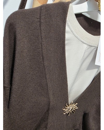 Chaqueta Crop / Sol Chocolate