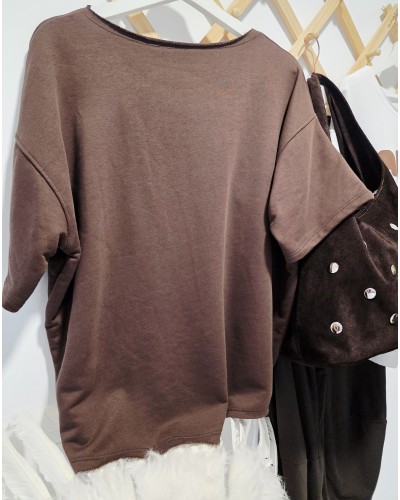 Sudadera Oversize / Ciao Marrón