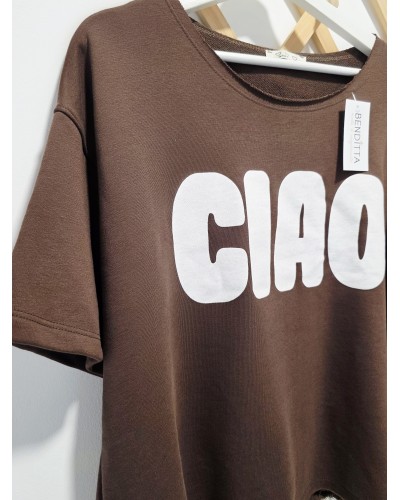 Sudadera Oversize / Ciao Marrón