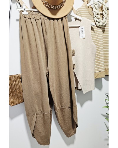 Pantalón Bombacho / Algodón Camel