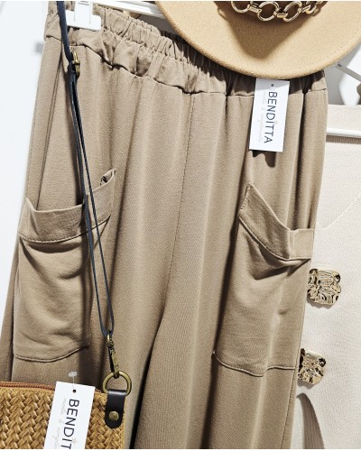 Pantalón Bombacho / Algodón Camel