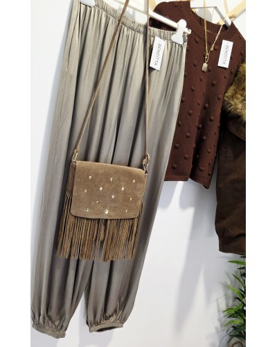 Pantalón Bombacho / Bolsillos Topo