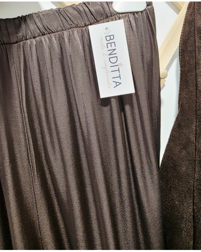 Pantalón Bombacho / Bolsillos Marrón