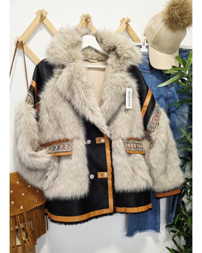 Chaquetón Boho / Efecto Pelo