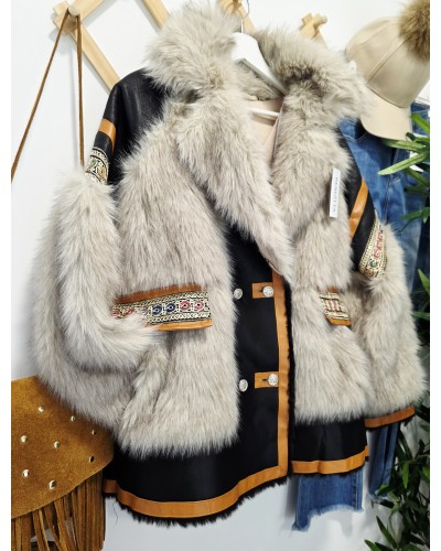 Chaquetón Boho / Efecto Pelo