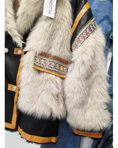 Chaquetón Boho / Efecto Pelo