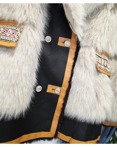 Chaquetón Boho / Efecto Pelo