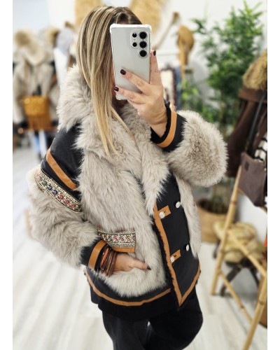 Chaquetón Boho / Efecto Pelo