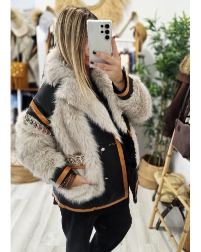 Chaquetón Boho / Efecto Pelo