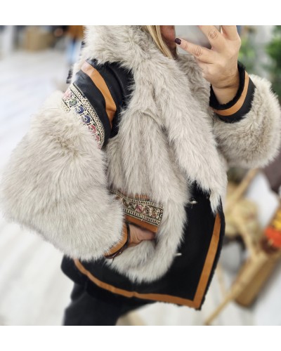 Chaquetón Boho / Efecto Pelo