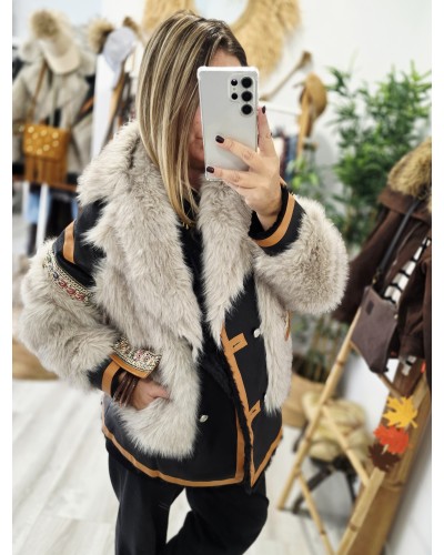 Chaquetón Boho / Efecto Pelo