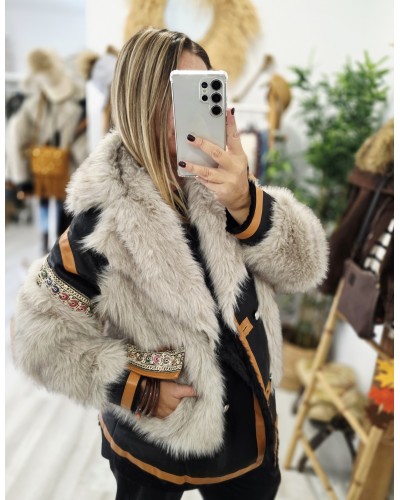 Chaquetón Boho / Efecto Pelo