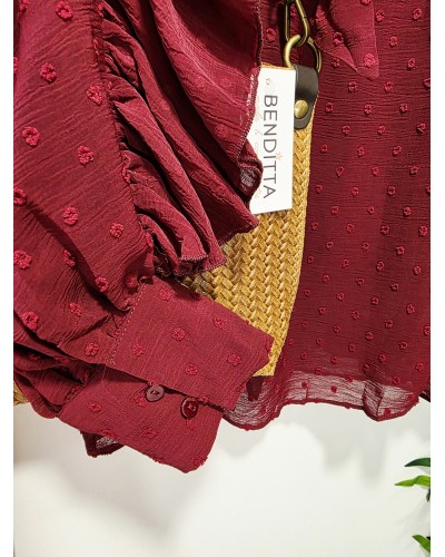 Blusa Plumeti / Lazada Borgoña