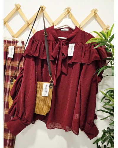Blusa Plumeti / Lazada Borgoña