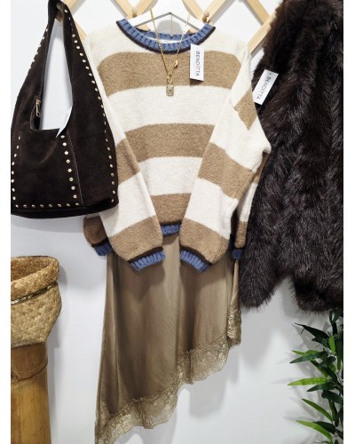 Jersey Lana / Franjas Camel