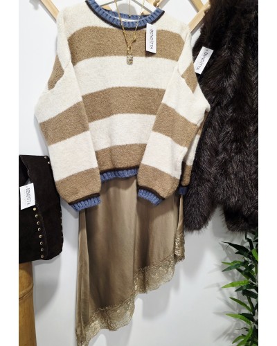 Jersey Lana / Franjas Camel