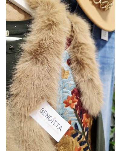 Chaleco Boho / Bordados Camel