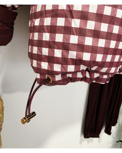 Anorak Reversible / Vichy Burdeos