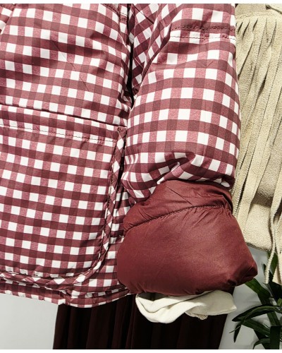 Anorak Reversible / Vichy Burdeos