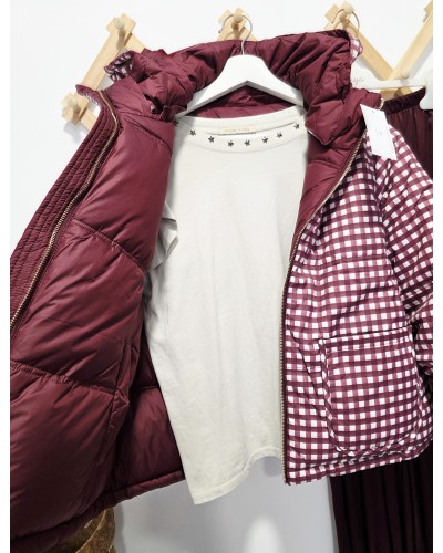 Anorak Reversible / Vichy Burdeos