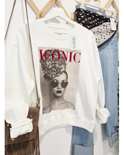 Sudadera Blanco Iconic