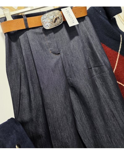 Pantalón Denim / Fluido