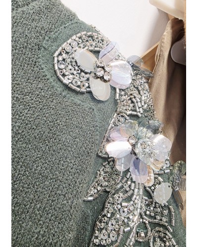 Jersey Punto / Pedrería Verde