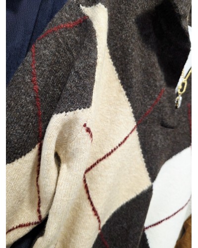 Jersey Rombos XL Marrón