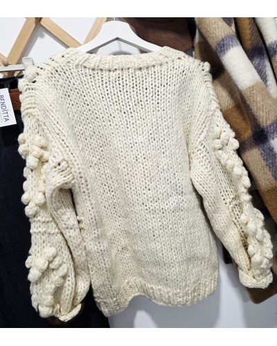 Jersey Punto Relieve Hueso