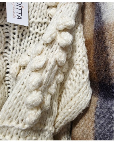 Jersey Punto Relieve Hueso