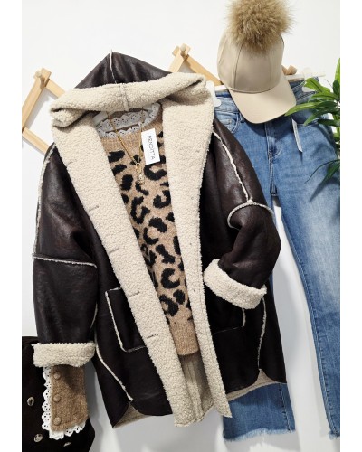 Abrigo Doble Faz / Marrón Chocolate