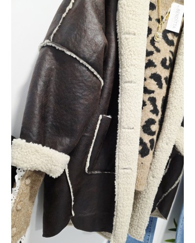 Abrigo Doble Faz / Marrón Chocolate