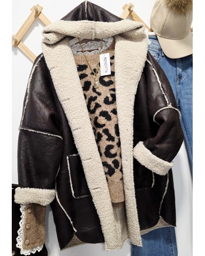 Abrigo Doble Faz / Marrón Chocolate