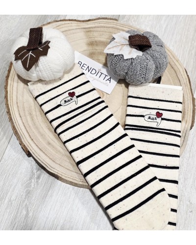 Calcetines Rayas / Corazón