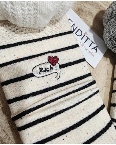 Calcetines Rayas / Corazón