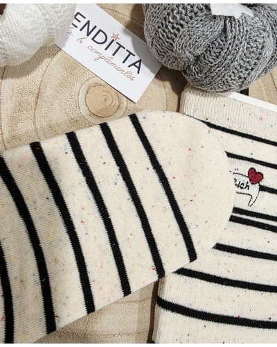 Calcetines Rayas / Corazón