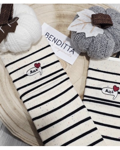 Calcetines Rayas / Corazón