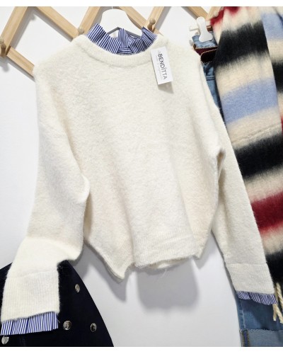 Jersey Detalles Mil Rayas / Blanco